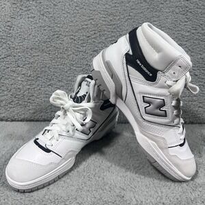 New Balance 650 Basketball Sneakers High Top White Black Men's 7.5 Womens 10 NWT